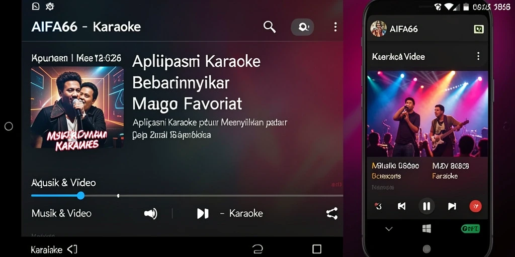Tampilan antarmuka AIFA66 yang menarik dan fungsi Karaoke yang mengagumkan.