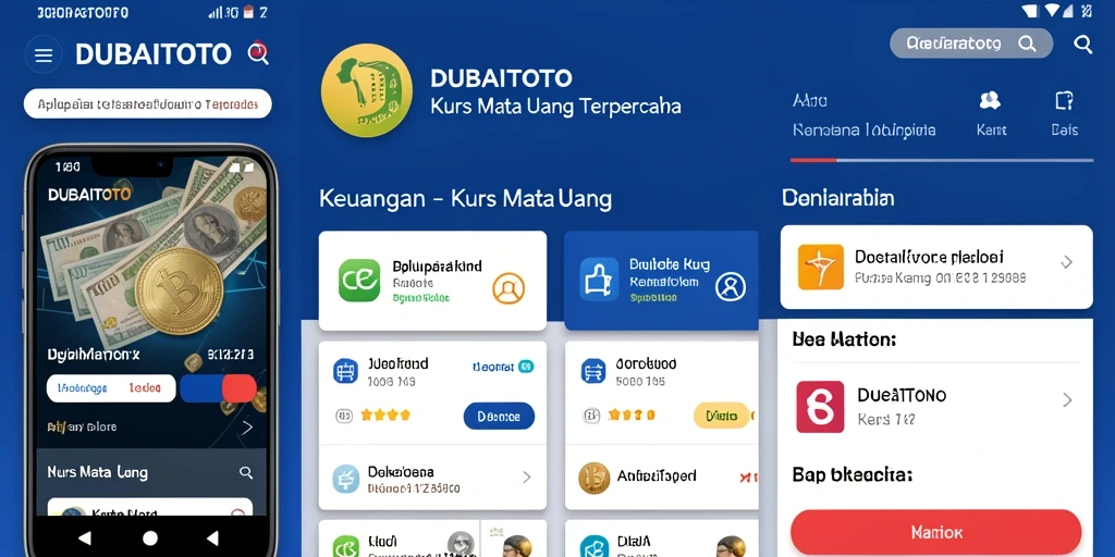 Antarmuka DUBAITOTO menampilkan kurs mata uang secara jelas dan informatif.