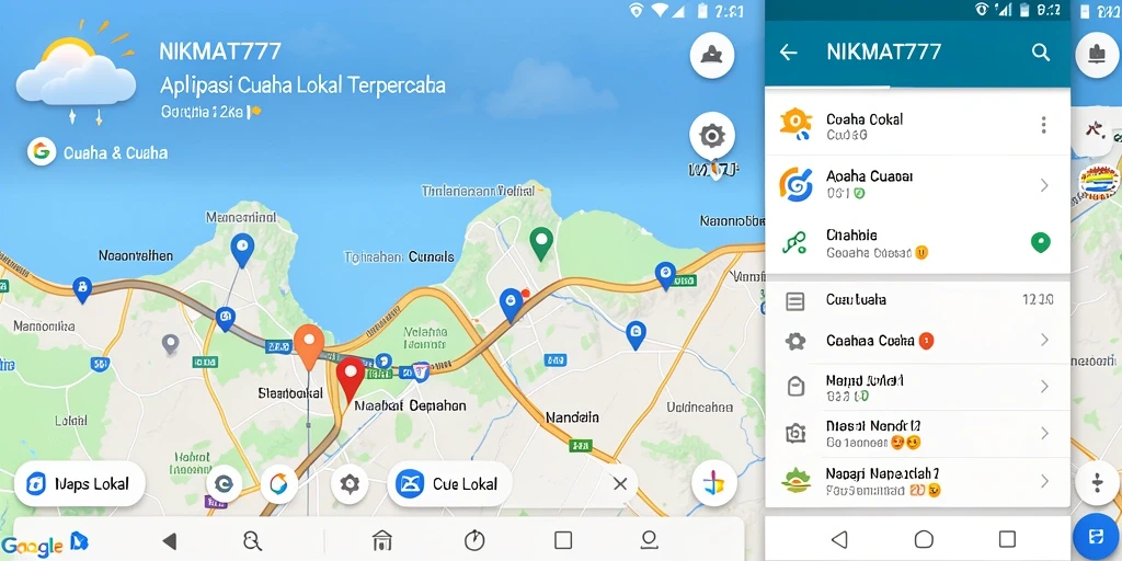 Antarmuka aplikasi NIKMAT777 menampilkan informasi cuaca lokal secara mudah dan menarik.