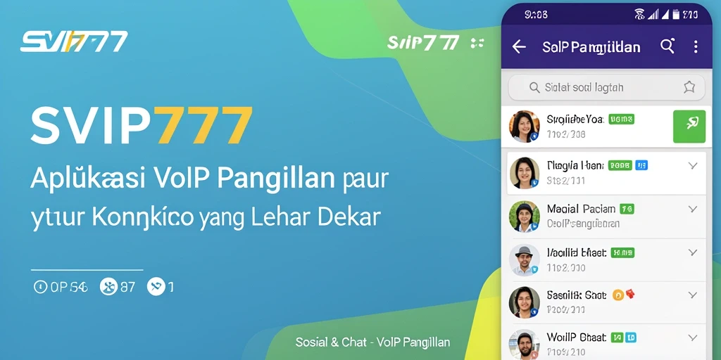 Antarmuka SVIP777 yang intuitif untuk panggilan VoIP.
