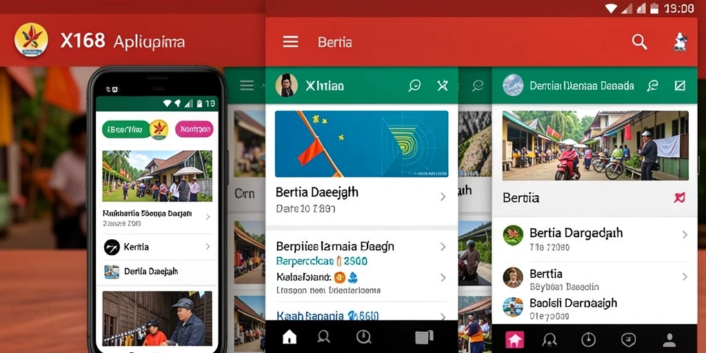 Tampilan antarmuka X168 yang menarik dan user-friendly.